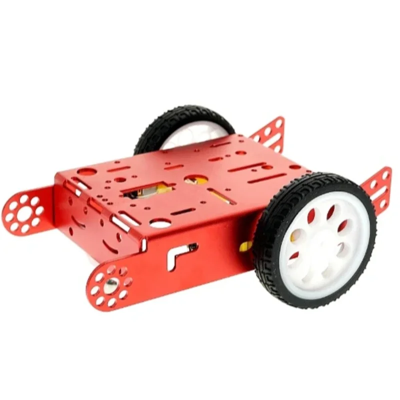 هيكل روبوت معدني ذكي ثنائي الدفع 2WD مع محركات / Metal 2WD Smart Motor Robot Car Chassis Kit