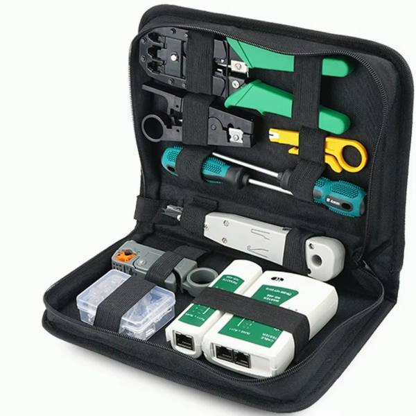 حقيبة أدوات إصلاح وصيانة الشبكات المتكاملة/ Professional Network Repair & Maintenance Tool Kit